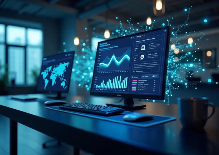 Интерфейс CRM с элементами искусственного интеллекта, автоматизирующего квалификацию лидов.