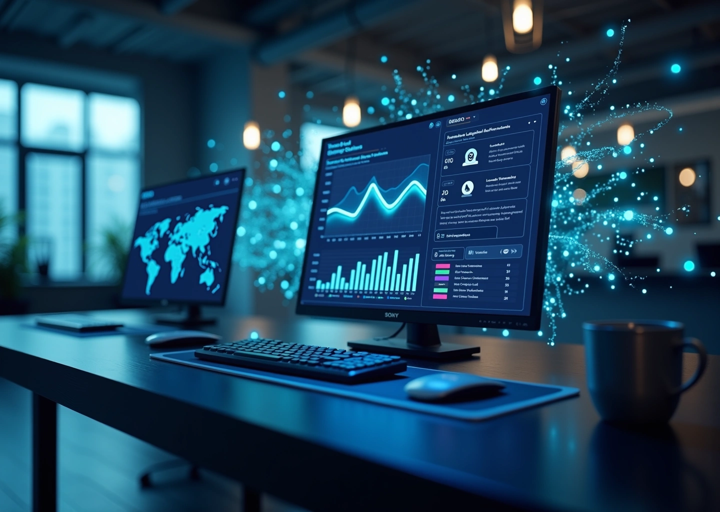 Интерфейс CRM с элементами искусственного интеллекта, автоматизирующего квалификацию лидов.